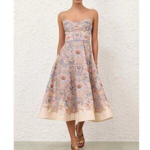 Zimmermann - Rebellion Tuck Midi Dress